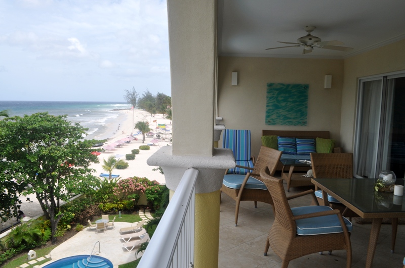 Sapphire Beach 305 Balcony looking West